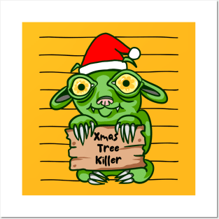 Funny Monster Christmas Tree Killer Posters and Art